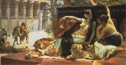 Alexandre Cabanel Cleopatra Testing Poison on Those Condemned to Die. oil painting on canvas